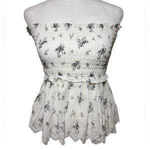 American eagle ruffle tube top